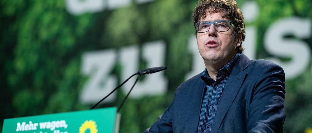 Der Bundesgeschäftsführer der Grünen, Michael Kellner, freut sich über die Zuwächse für seine Partei.