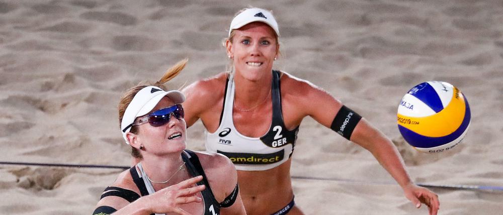 Karla Borger (r.) und Julia Sude (l.) werden in Katar nicht dabei sein.