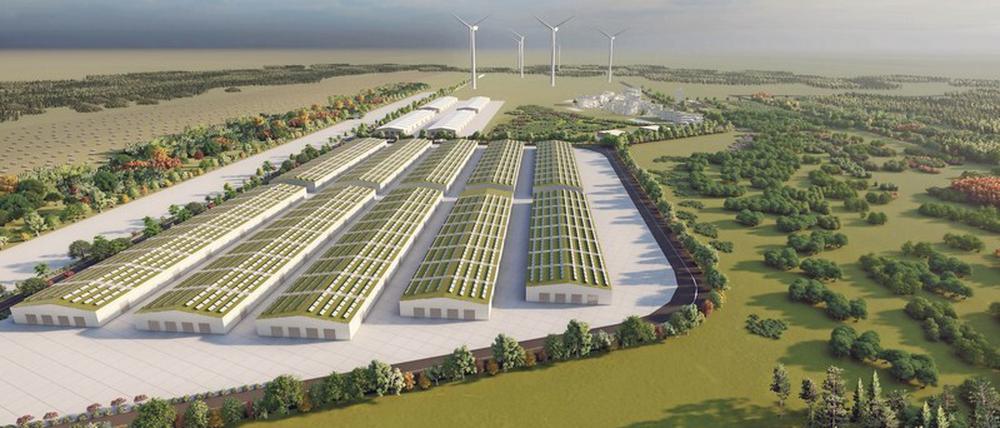 So soll das geplante Zentrum für Elektromobilität und Zukunftstechnologien einmal aussehen.