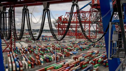 Containerterminal im Hamburger Hafen (Archivbild)