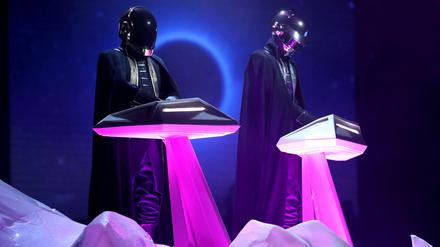 Daft Punk bei einem Konzert in Los Angeles.