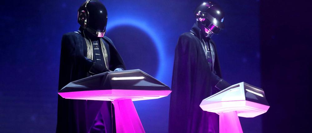 Daft Punk bei einem Konzert in Los Angeles.