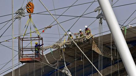 Zahlreiche Unfälle ereigneten sich beim Stadionbau und den Vorbereitungen auf die WM 2022 in Katar.