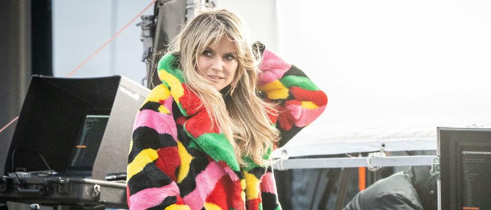 Da waren sie alle noch angezogen, auch Model-Mutti Heidi Klum.