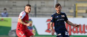 Müde Muskeln. Christopher Lenz (rechts, gegen Freiburgs Jonathan Schmid) fehlte Union in den vergangenen Wochen mehrfach verletzt.