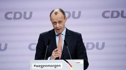 Nächstes Ziel Bundestag - Friedrich Merz bei seiner Bewerbungsrede als CDU-Vorsitzender