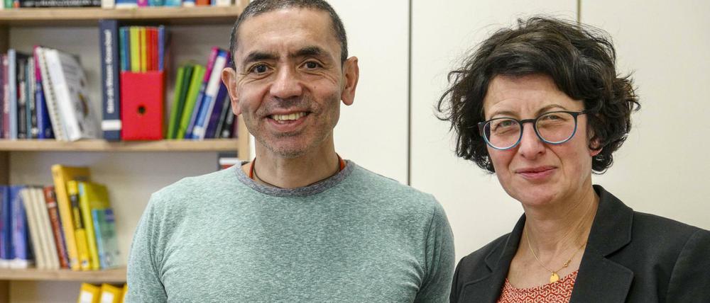 Ugur Sahin (l.) und Özlem Türeci sind die Gründer des Impfstoff-Herstellers Biontech. Sie erhalten am 19. März das Bundesverdienstkreuz.