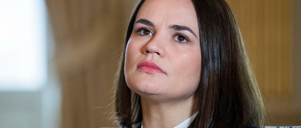 Die belarussische Oppositionsführerin Swetlana Tichanowskaja.