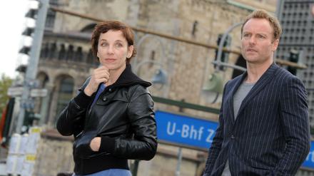 Mark Waschke als Hauptkommissar Robert Karow und Meret Becker als Hauptkommissarin Nina Rubin im Berliner Tatort (Archivbild)
