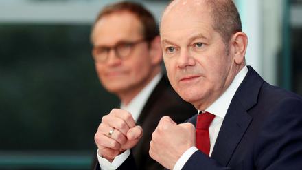 Olaf Scholz ist der Kanzlerkandidat der SPD. Jetzt gibt es den ersten Entwurf des Wahlprogramms.
