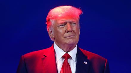 Donald Trump am Sonntag bei der Jahrestagung der "Conservative Political Action Conference" in Orlando, Florida