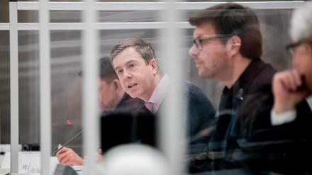 Stefan Evers, Parlamentarischer Geschäftsführer der CDU-Fraktion im Abgeordnetenhaus, im Untersuchungsausschuss zur Diese eG.