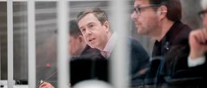 Stefan Evers, Parlamentarischer Geschäftsführer der CDU-Fraktion im Abgeordnetenhaus, im Untersuchungsausschuss zur Diese eG.