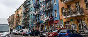 Das Haus in der Rigaer Str. 94 ist teilweise besetzt.