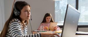 Homeschooling während des Lockdowns im Januar 2021