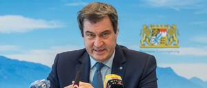 Markus Söder geriet beim Corona-Gipfel mit Vizekanzler Scholz aneinander.
