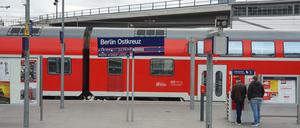 Eine Woche endet der RE1 am Bahnhof Ostkreuz, weiter bis Erkner geht es nur mit der S-Bahn.