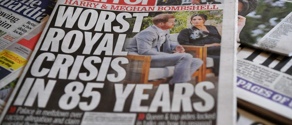 Das Cover des "Daily Mirror" vom 9. März 2021.