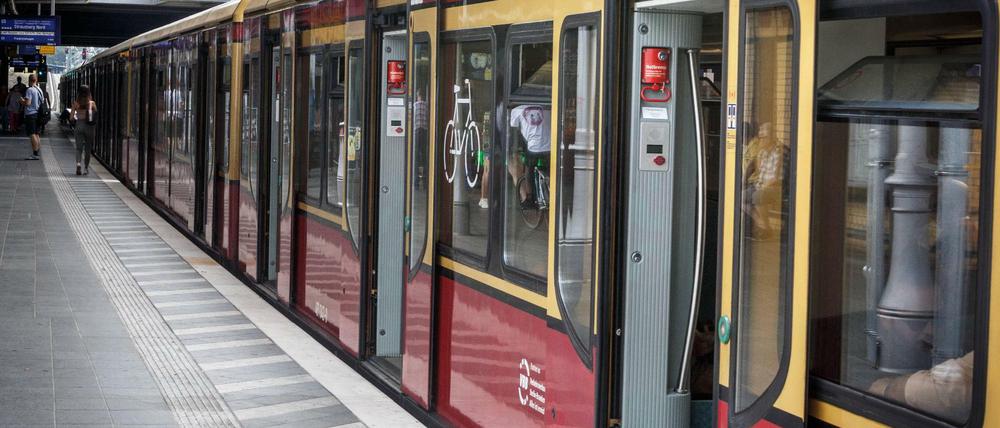 Mit der S-Bahn durch Berlin.