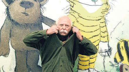 Janosch mit Bär und Tiger.