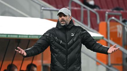 Glücklos: Marco Rose und seine Gladbacher Mannschaft.