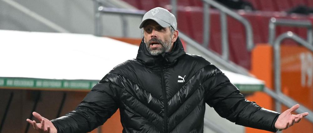 Glücklos: Marco Rose und seine Gladbacher Mannschaft.