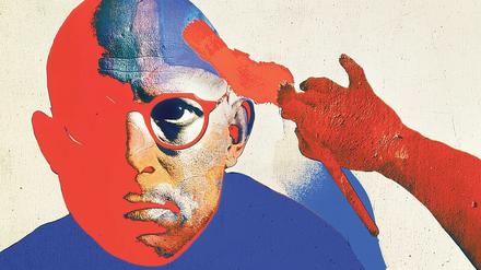 1970 würdigte Fotograf René Groebli den Schweizer Maler Aja Iskander mit einem mehrfach überarbeiteten Porträt.