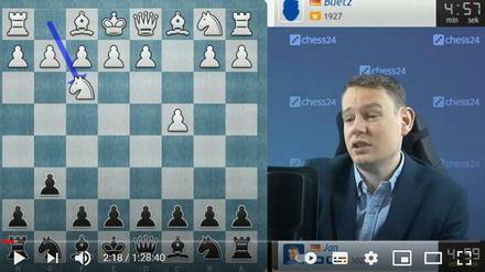 Tratschen mal anders: Schachgroßmeister Jan Gustafsson spielt auf Youtube gegen Laien und schwafelt über dies und das. 