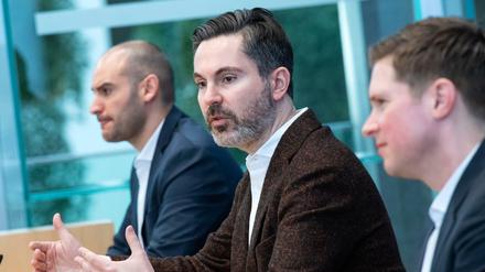 Opposition sieht weiter Aufklärungsbedarf in Wirecard-Affäre: Danyal Bayaz (Grüne), Fabio De Masi (Linke) und Florian Toncar (FDP) - von links.