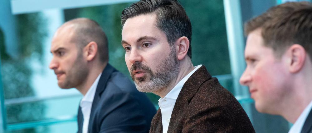 Opposition sieht weiter Aufklärungsbedarf in Wirecard-Affäre: Danyal Bayaz (Grüne), Fabio De Masi (Linke) und Florian Toncar (FDP) - von links.