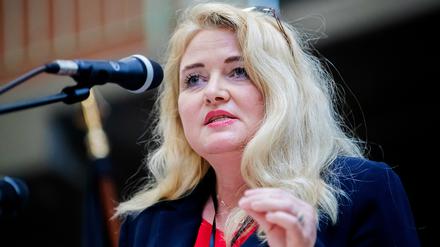 Hat viel Arbeit vor sich: Die neue Vorsitzende der Berliner AfD, Kristin Brinker.