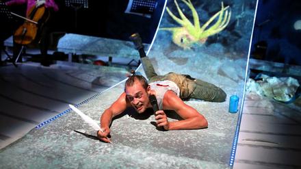 Florian Pabst würde im Theater an der Parkaue gerne durchstarten, in dem Stück "Ich, Ikarus".