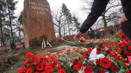 Das stille Gedenken in Berlin-Friedrichsfelde.