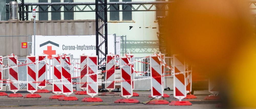 Wieder verlassen. Das Impfzentrum in Tegel wurde wegen des Impfstopps wieder geschlossen.