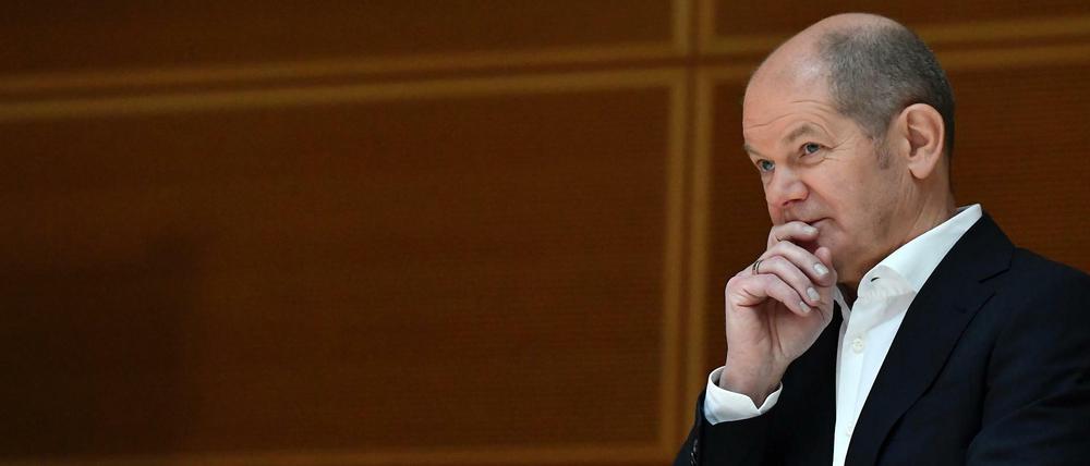 Die Kanzlerschaft fest im Blick: Olaf Scholz.