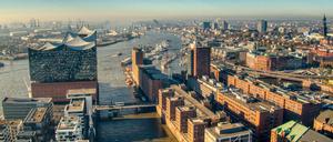 Blick auf Hamburg