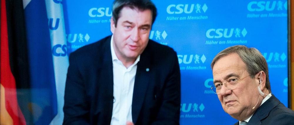 Einer von beiden wirds: Markus Söder und Armin Laschet.