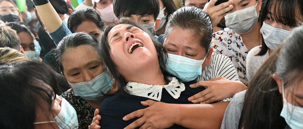 Trauerfeier für einen getöteten Demonstranten in Yangon