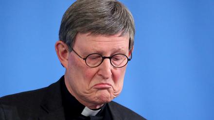 Kardinal Rainer Maria Woelki, Erzbischof von Köln, bei der Pressekonferenz des Erzbistum Köln zur Vorstellung der Konsequenzen aus dem vergangene Woche veröffentlichten Missbrauchsgutachten.