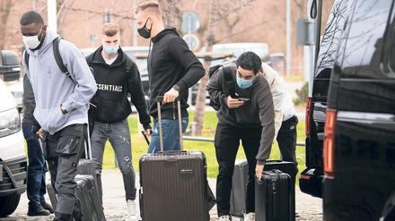 Blase in der Blase. Die Nationalspieler aus der Premier League – Rüdiger, Werner, Leno, Gündogan und Kai Havertz – werden vom Rest der Mannschaft weitgehend isoliert.
