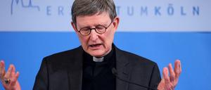 Kardinal Rainer Maria Woelki bei einer Pressekonferenz zur Aufarbeitung der Missbrauchsfälle im Erzbistum Köln am 23. März 2021.