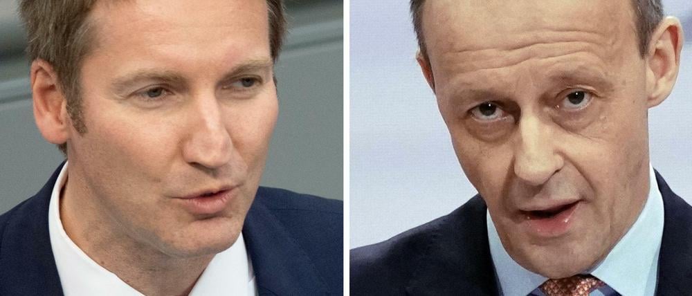 Patrick Sensburg (links) und Friedrich Merz.