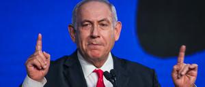 Benjamin Netanjahu, Ministerpräsident von Israel und Vorsitzender der rechtskonservativen Likud-Partei
