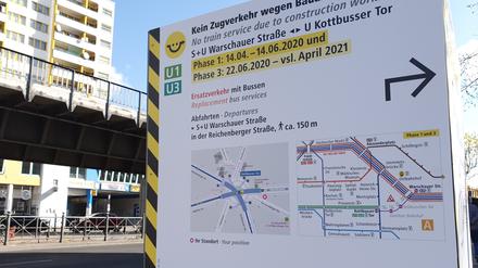 Seit fast einem Jahr ist die Hochbahn in Kreuzberg gesperrt.