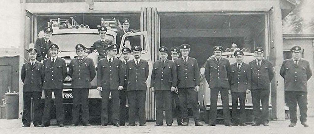 Die alte Wache befand sich bis 1987 im Dorfkern am Friedhof. Hier ein Foto von 1979.