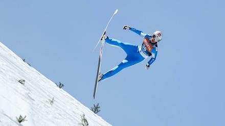 Andre Tande kurz vor dem Aufprall in Planica.