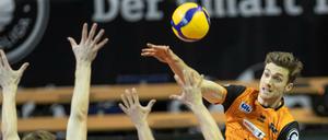 Cody Kessel war mit seiner unheimlichen Sprungkraft ein Schlüssel zum Sieg für die BR Volleys.