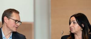 Bürgermeister Michael Müller und Gesundheitssentorin Dilek Kalayci (beide SPD) haben in diesen Tagen besonders viel zu besprechen.