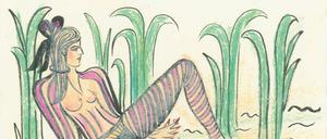 Inga Kerbers „Demoiselle dans les Plantes (Poses variés)“ aus dem Jahr 2020.