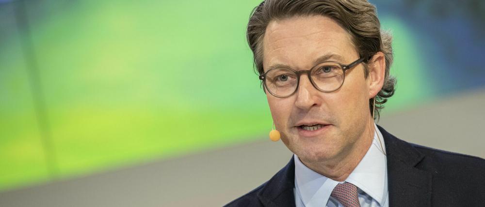 "Im Herbst müssen wir liefern", sagte Bundesverkehrsminister Andreas Scheuer (CSU) zum Zeitplan für den Datenraum Mobilität im Gespräch mit Tagesspiegel Background. Foto: Paul Zinken/dpa